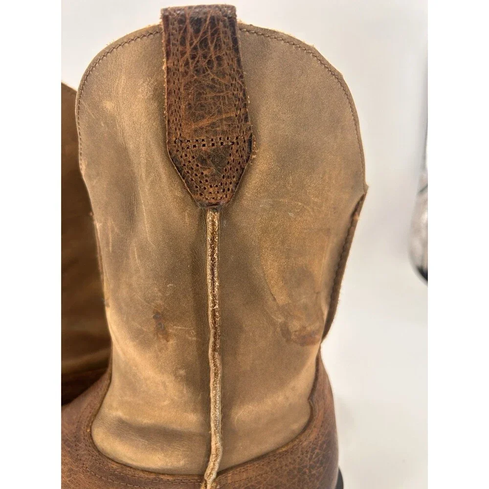 Ariat Rambler Western Boots Brown 2 tone Mens size 11D Square Toe 10002317